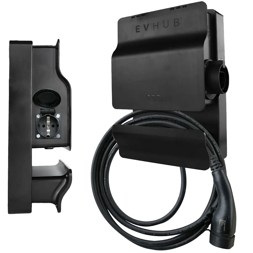 EVHUB laadpaal (3.7-11kW)met laadkabel 3 meter (Wit)